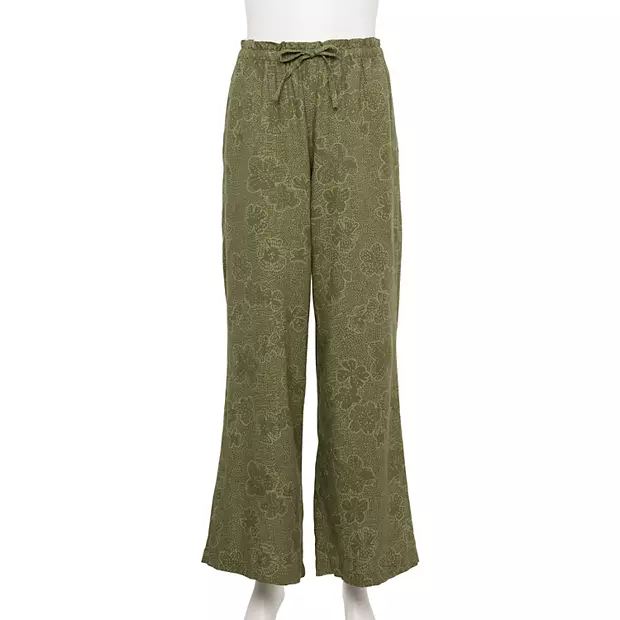 Sonoma Wide Leg Linen Pants